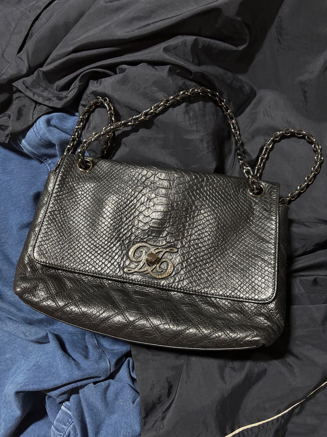 vintage daks leather black shoulder bag 상품이미지1