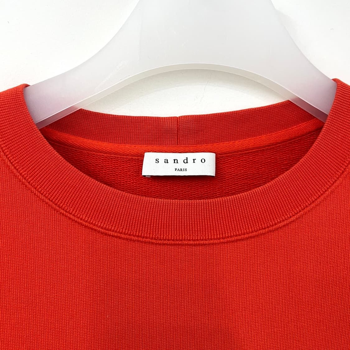 산드로 러브 크루 풀오버 오렌지 맨투맨 상품이미지6