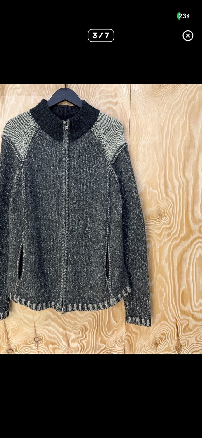 아르마니 익스체인지 울 니트집업 상품이미지3