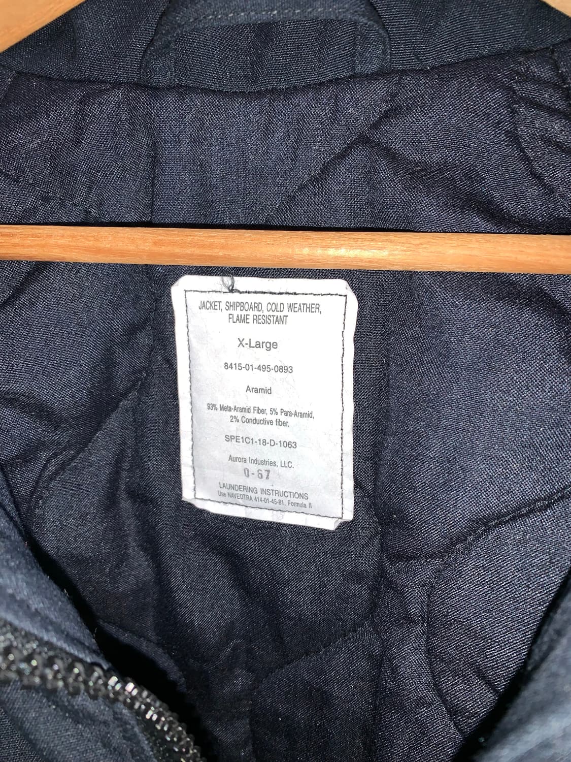 미해군 쉽보드 shipboard 덱자켓 XL  상품이미지3