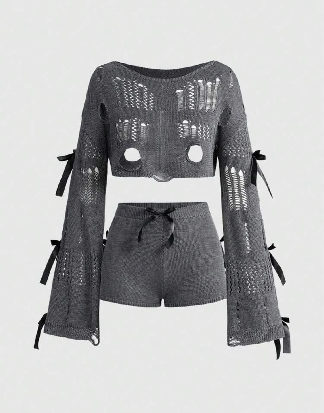 destroyed two-piece suit  노브랜드 투피스 세트 셋업 상품이미지1