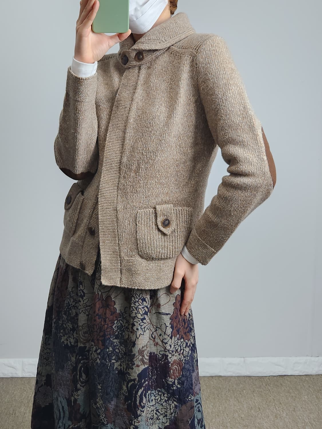 (키이스)반넥 가디건 상품이미지2