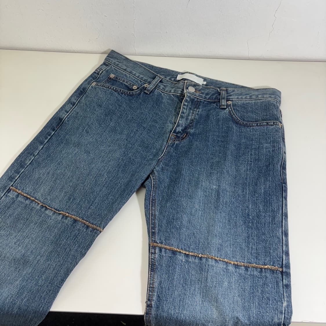 L 디스이즈네버댓 중청워시드 레귤러핏 크롭진 상품이미지2