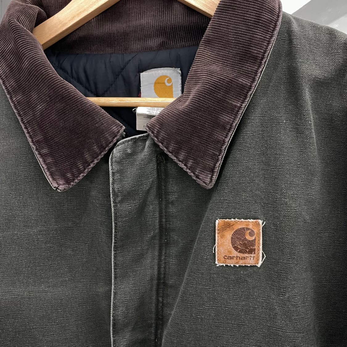 칼하트 OG J22 mos 모스그린 아크틱 빅사이즈 덕캔버스 워크자켓 상품이미지5