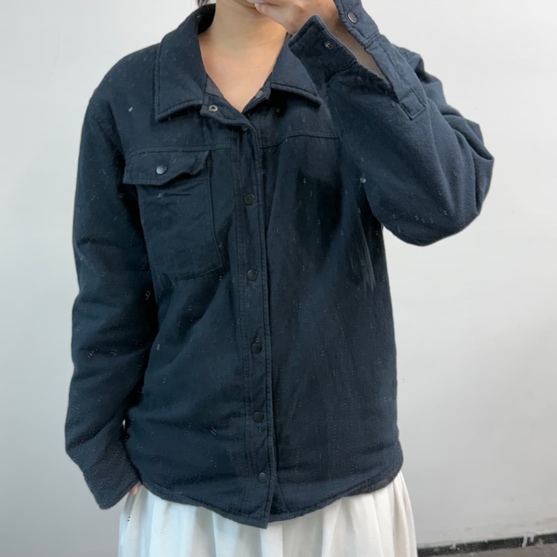 [L] 나이키SB 블랙 퀄팅 자켓 상품이미지1