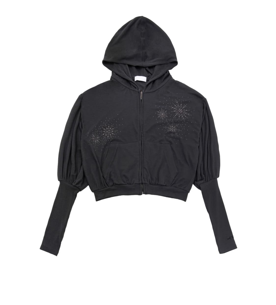 웻태그 워머 집업 후디 차콜 상품이미지1