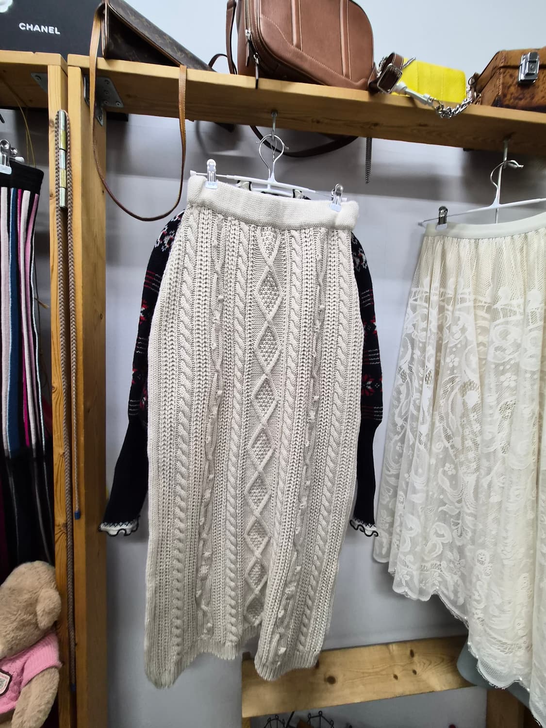 막스마라 벌룬 니트집업.  니트케이블 롱스커트 상품이미지8