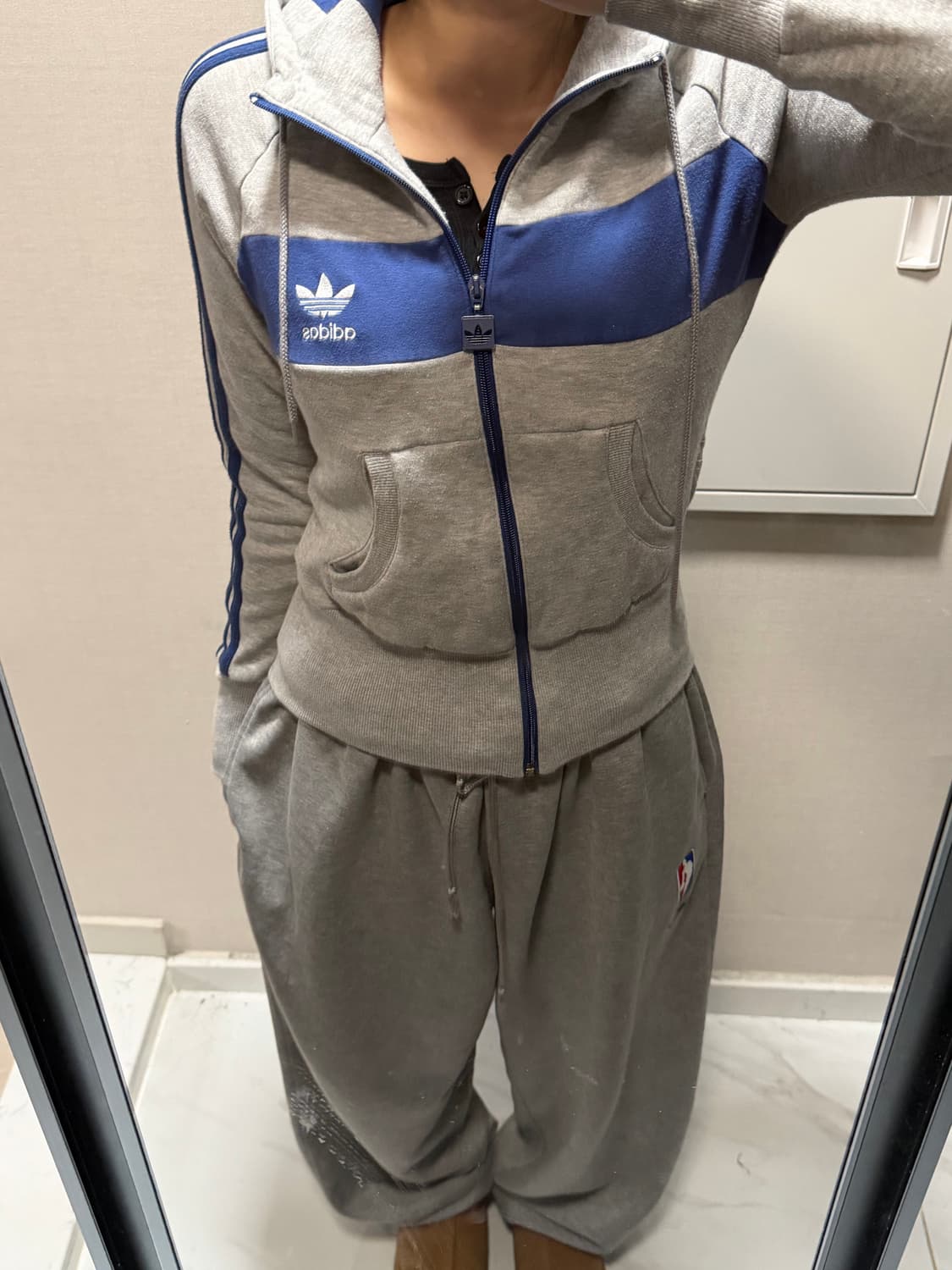 아디다스 그레이 후드집업 95 상품이미지1