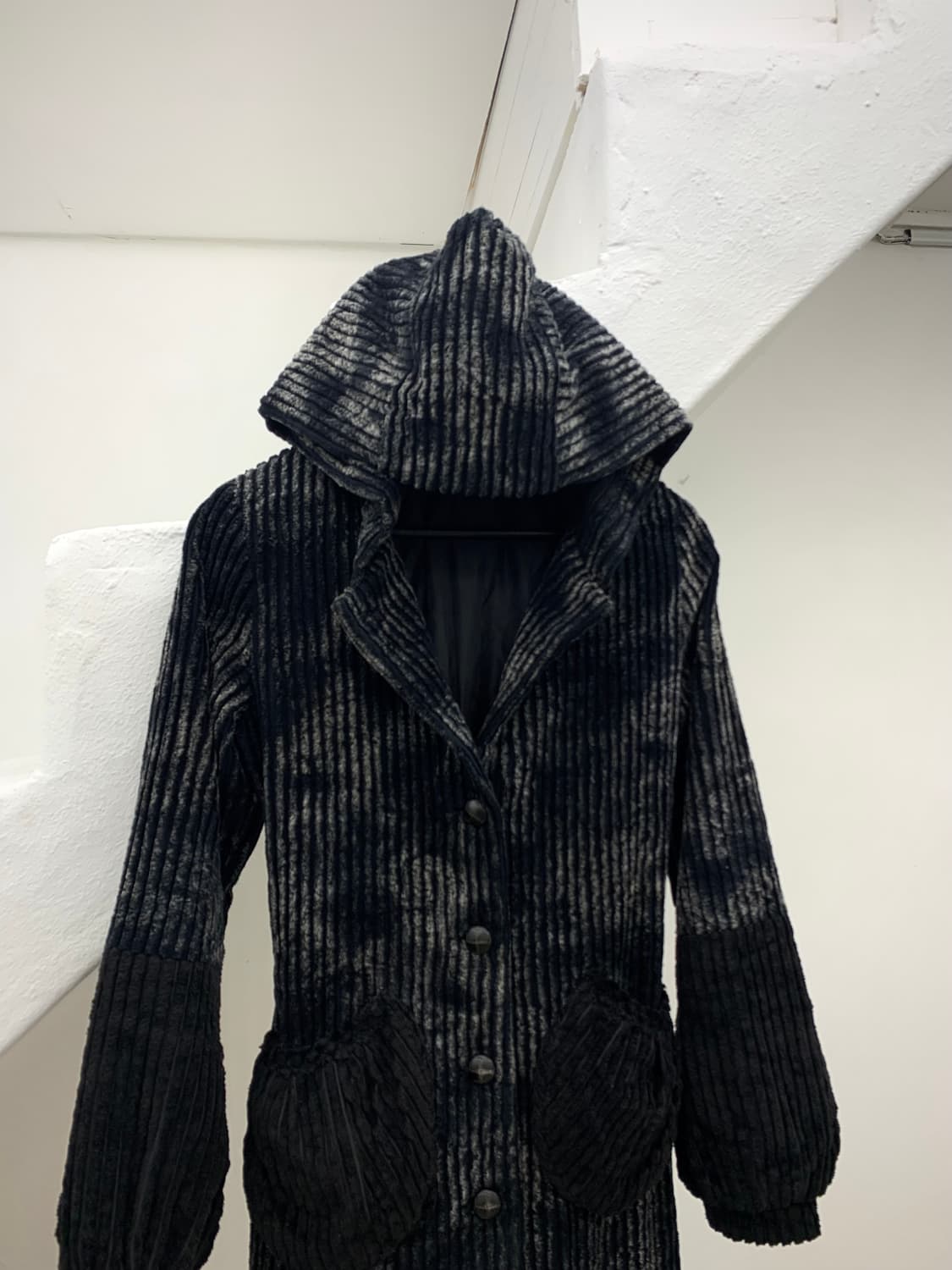 Wizard hood crush velour corduroy coat   상품이미지2