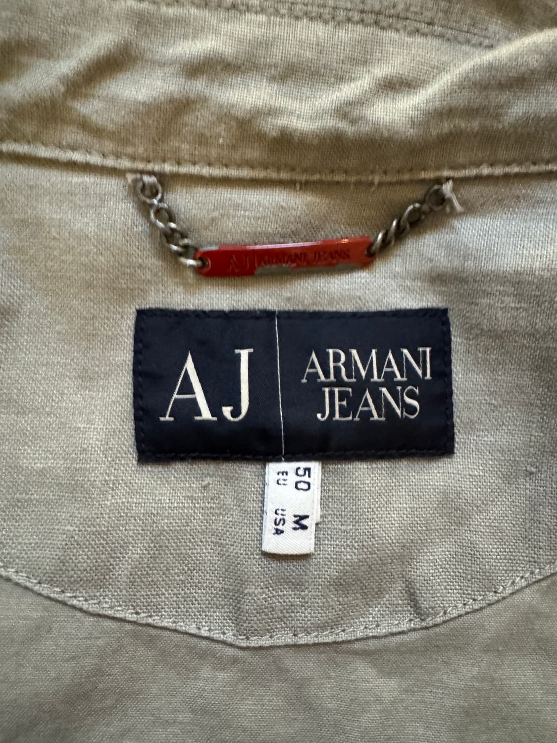 아르마니 진스 린넨 밀리터리 필드자켓 상품이미지8