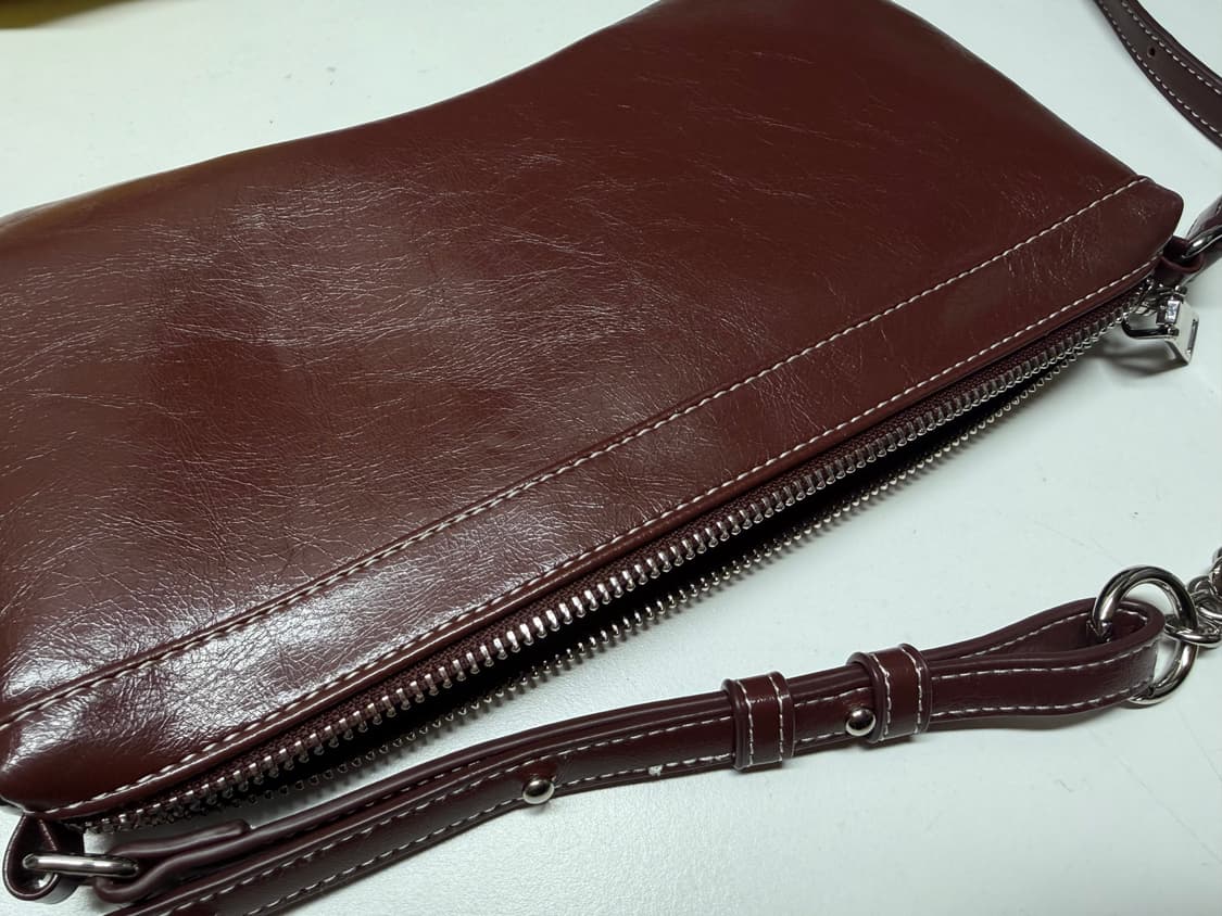 레이빔즈 버건디 숄더백 상품이미지4