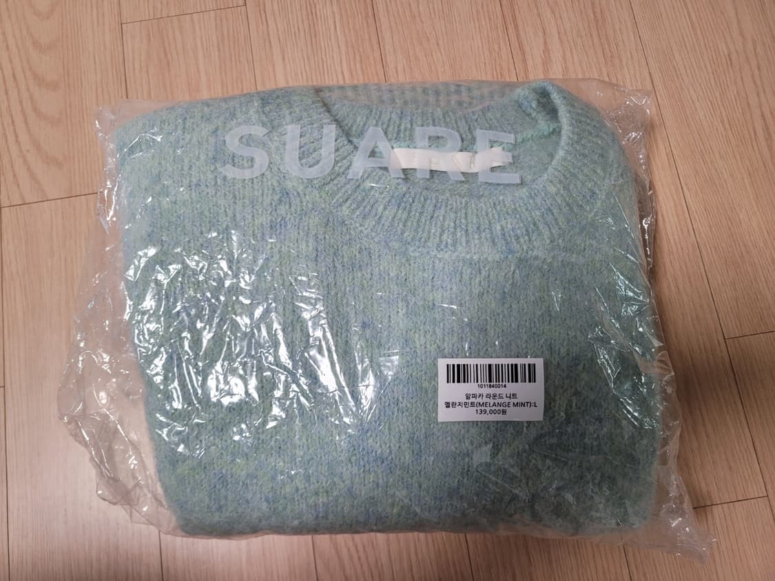 수아레 짱구대디 민트 니트 L사이즈 상품이미지2