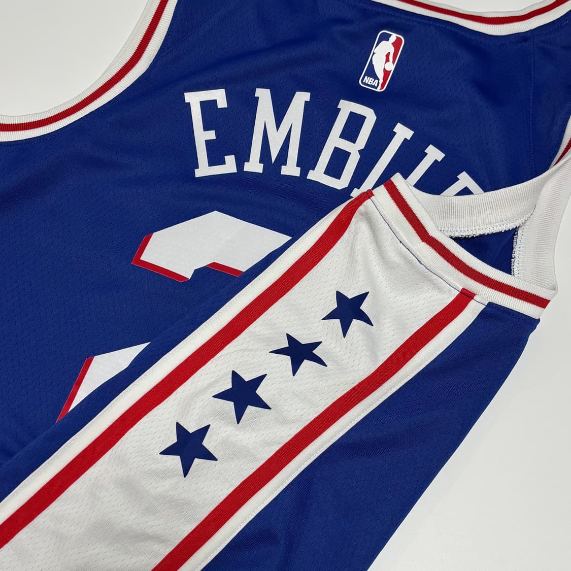 나이키 NBA 필라델피아 세븐티식서스 조엘 엠비드 어센틱 저지 상품이미지5