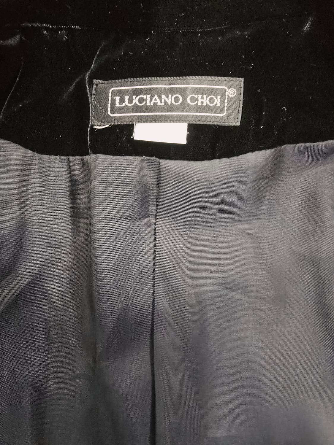 루치아노 최 블랙 벨벳 자켓 상품이미지8