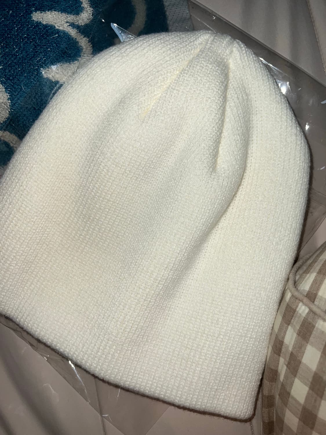 beanie ivory&beige 상품이미지4