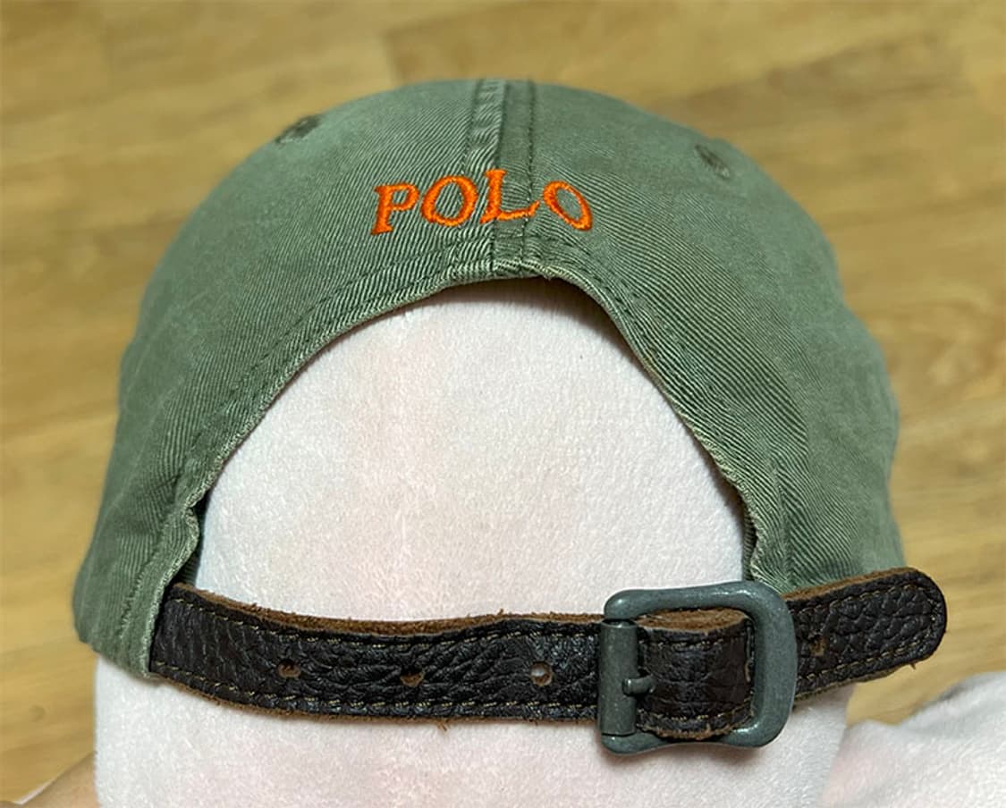 POLO 폴로 캐주얼 모자 볼캡 카키 정품 상태좋음 프리 상품이미지2