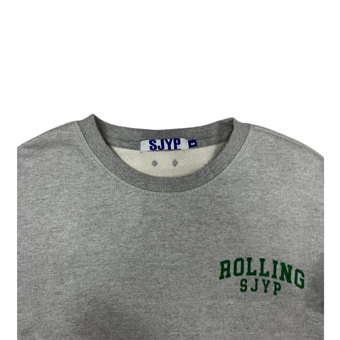 SJYP 데미지 프린팅 맨투맨 티셔츠 S 상품이미지3