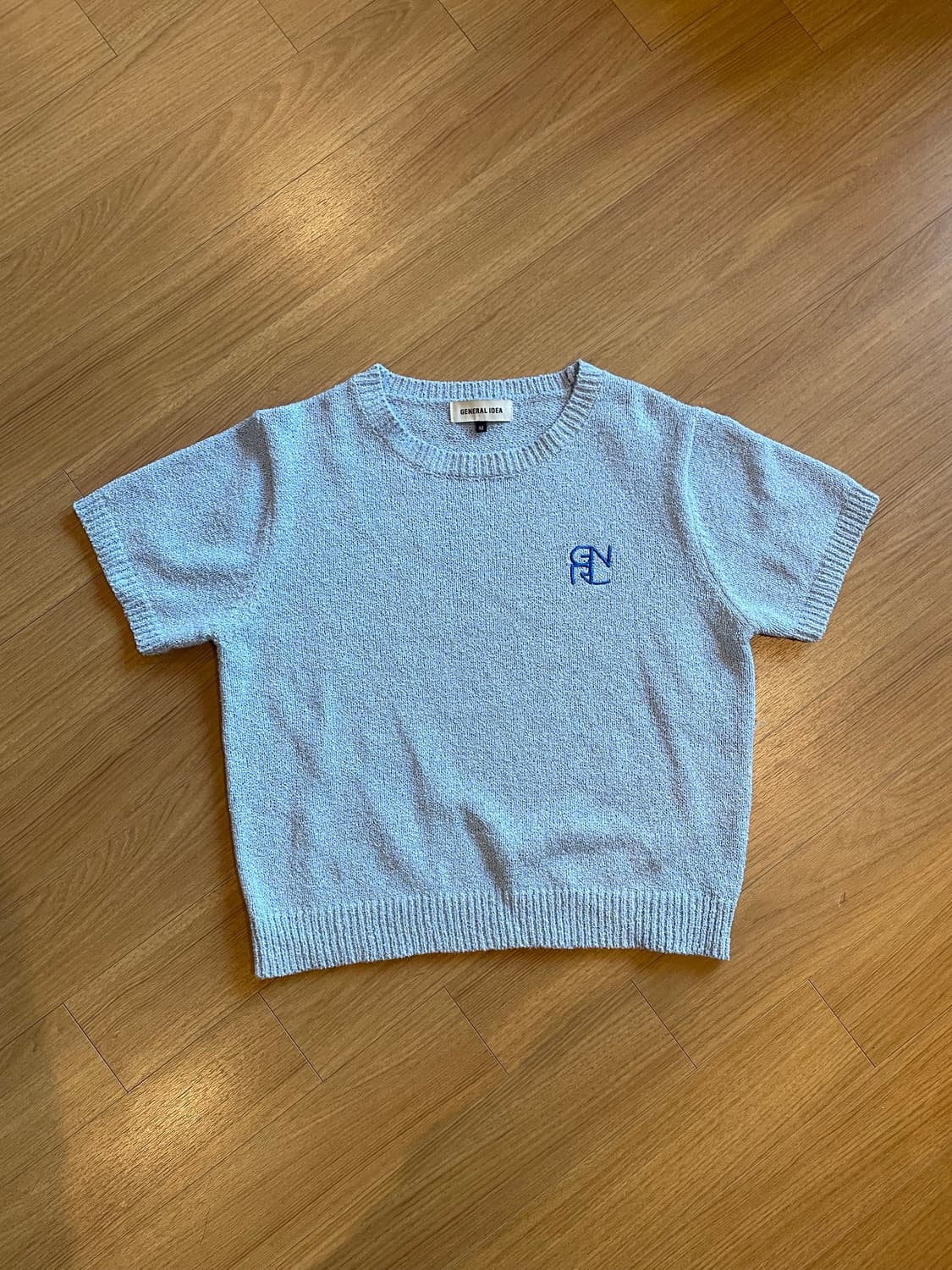 제너럴 아이디어 부클 반팔 니트  상품이미지2