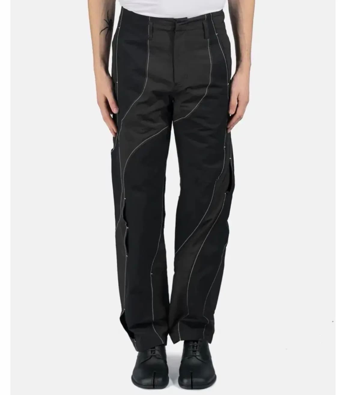 포스트아카이브 팩션 4.0+  m 트라우저 센터 블랙 바지 상품이미지1