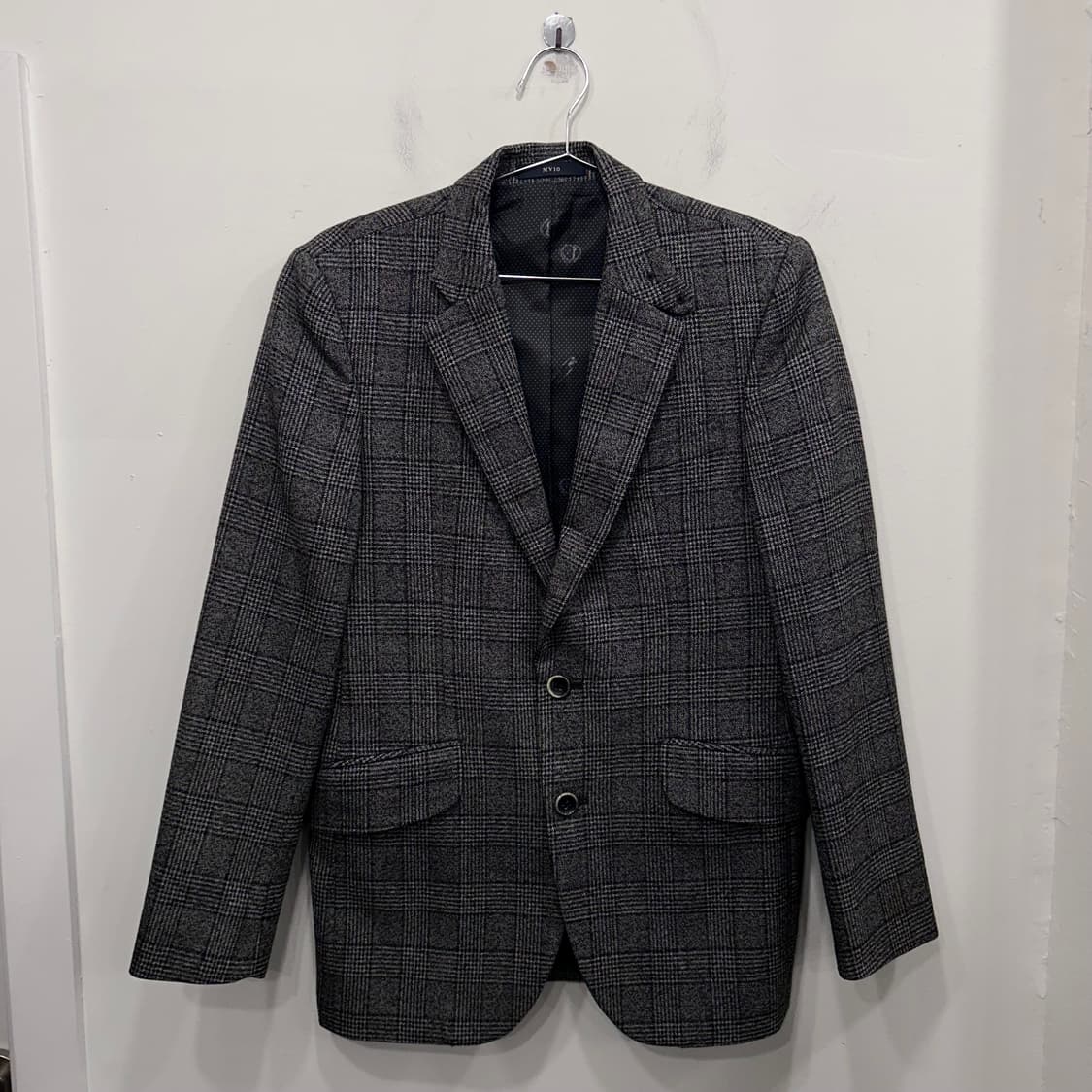 MVIO 울 헤링본 자가드 체크 블레이저 상품이미지2