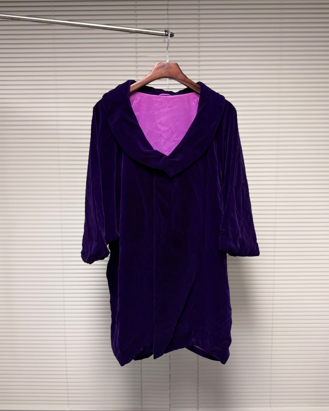 일본빈티지 돌먼 슬리브 벨벳 코트 상품이미지1