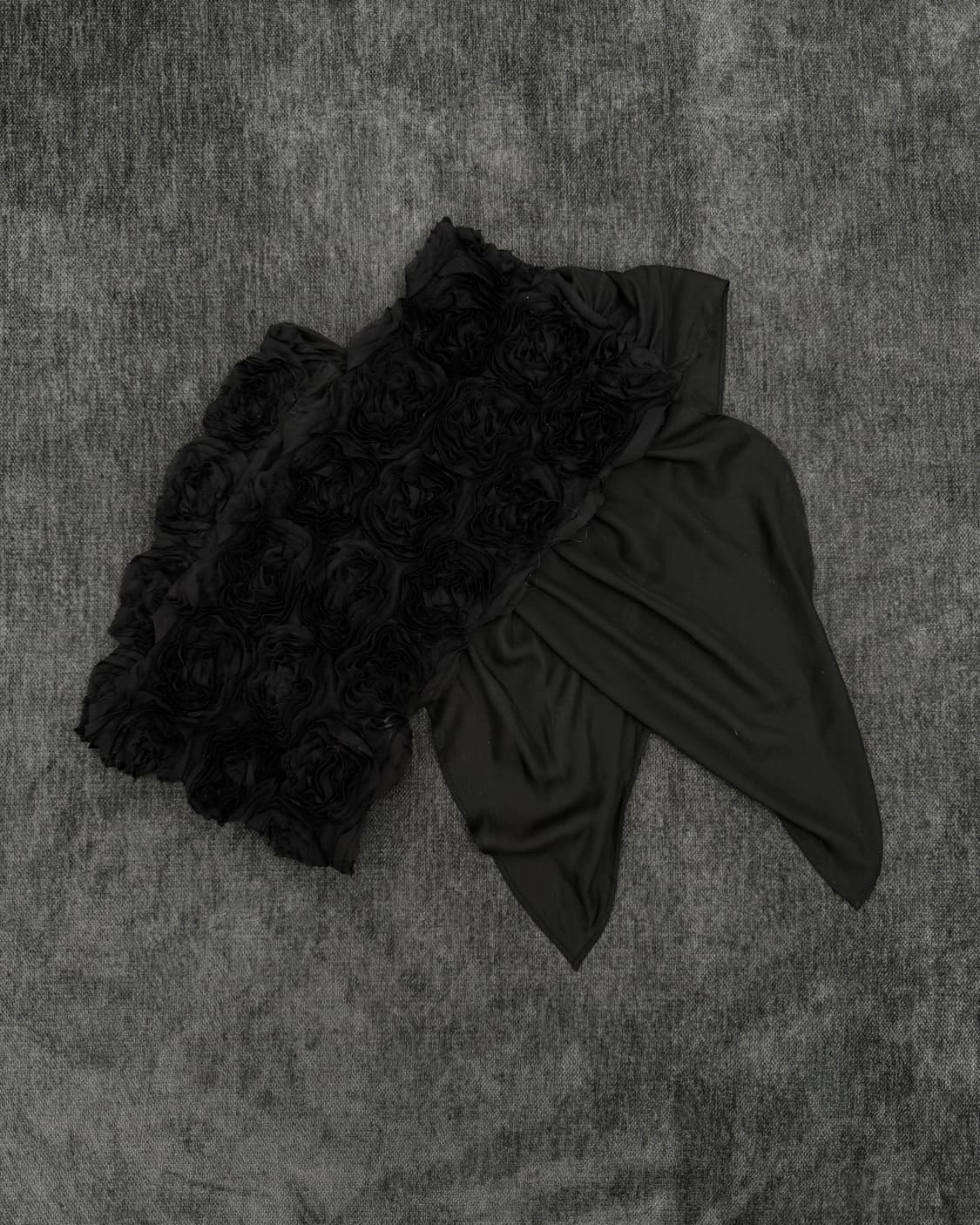 빈티지 플로럴 플리츠 스카프 상품이미지1