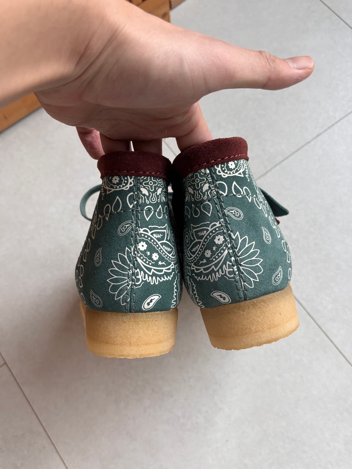 Wallabee Boot – Green Paisley UK8.5 상품이미지6