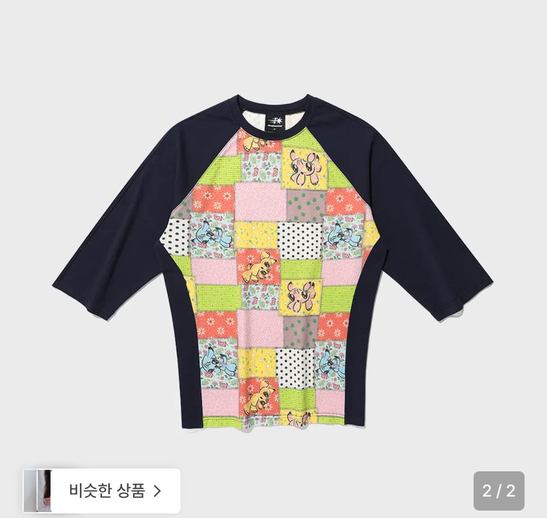 나이스고스트클럽 패치워크 슬리브티 상품이미지1
