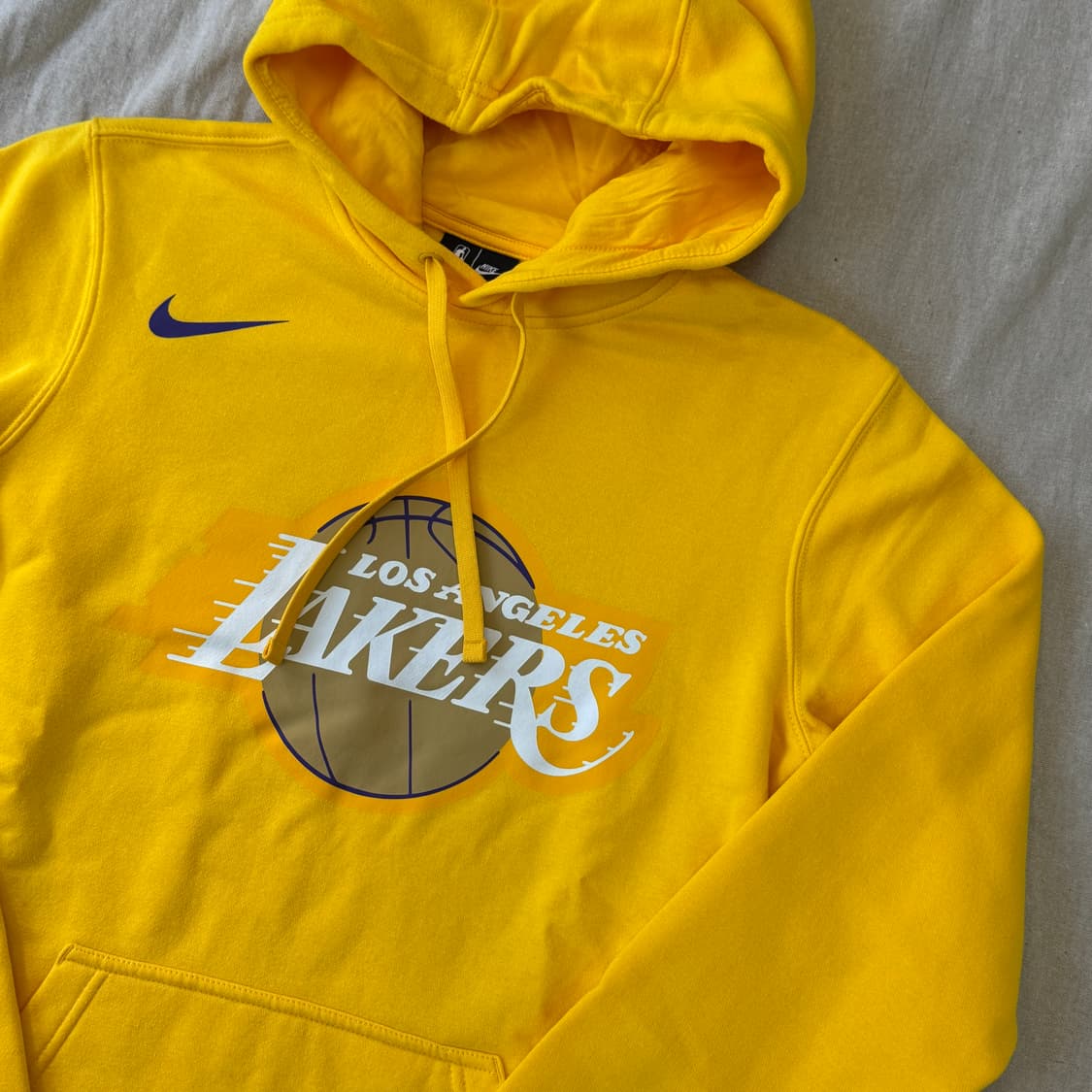 나이키 NBA 레이커스 옐로우 후드 M 상품이미지2