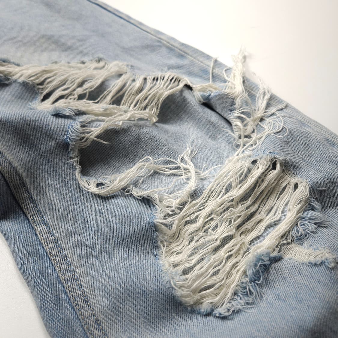 마리떼 프랑소와저버 디스트로이드 와이드 데님 팬츠 (28) 상품이미지3