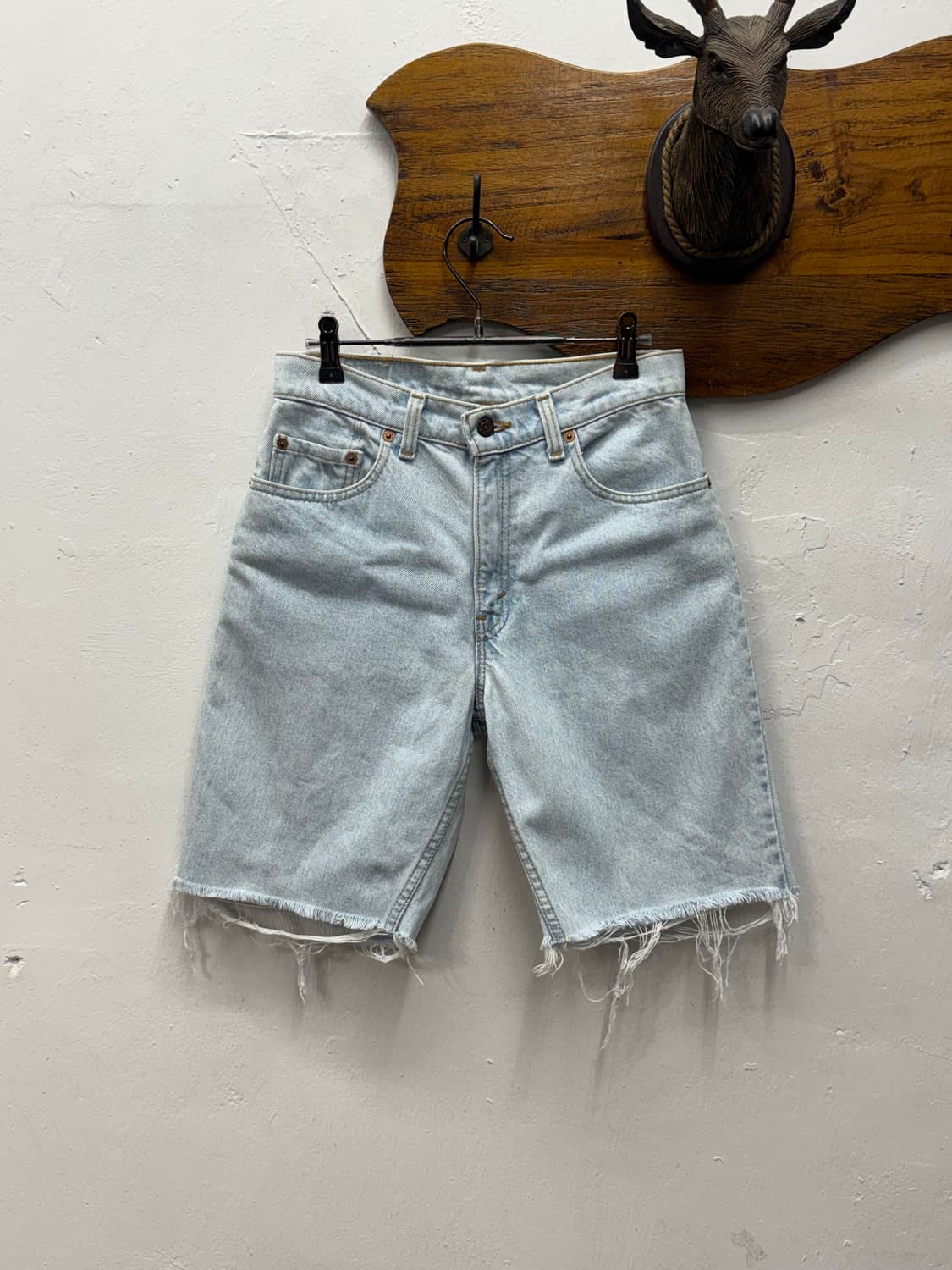 90s USA Levi's 550 Relaxed Denim Shorts 상품이미지4