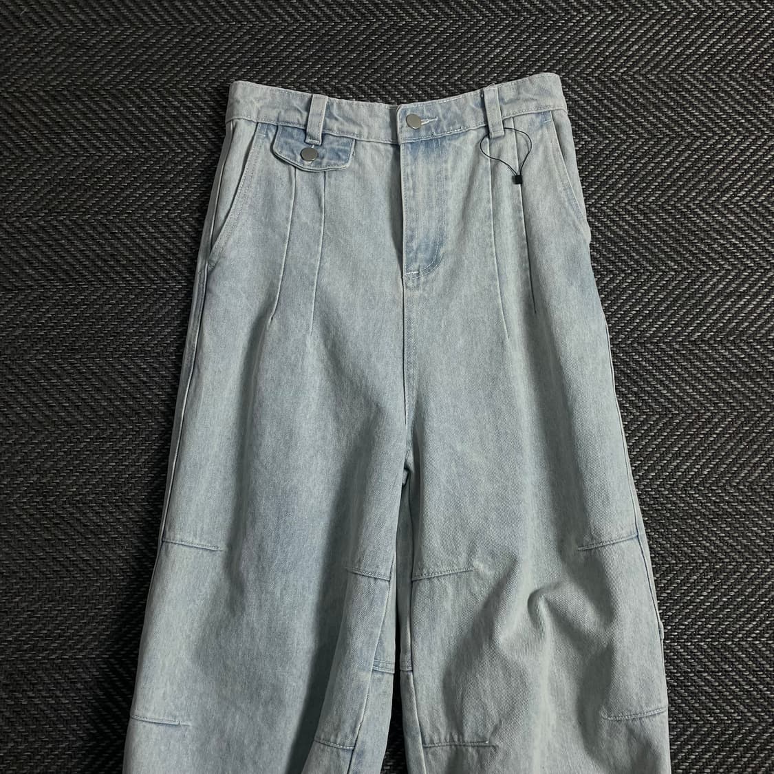 빈지티 버클 디테일 데님 퍼티그 팬츠o 3821 상품이미지3