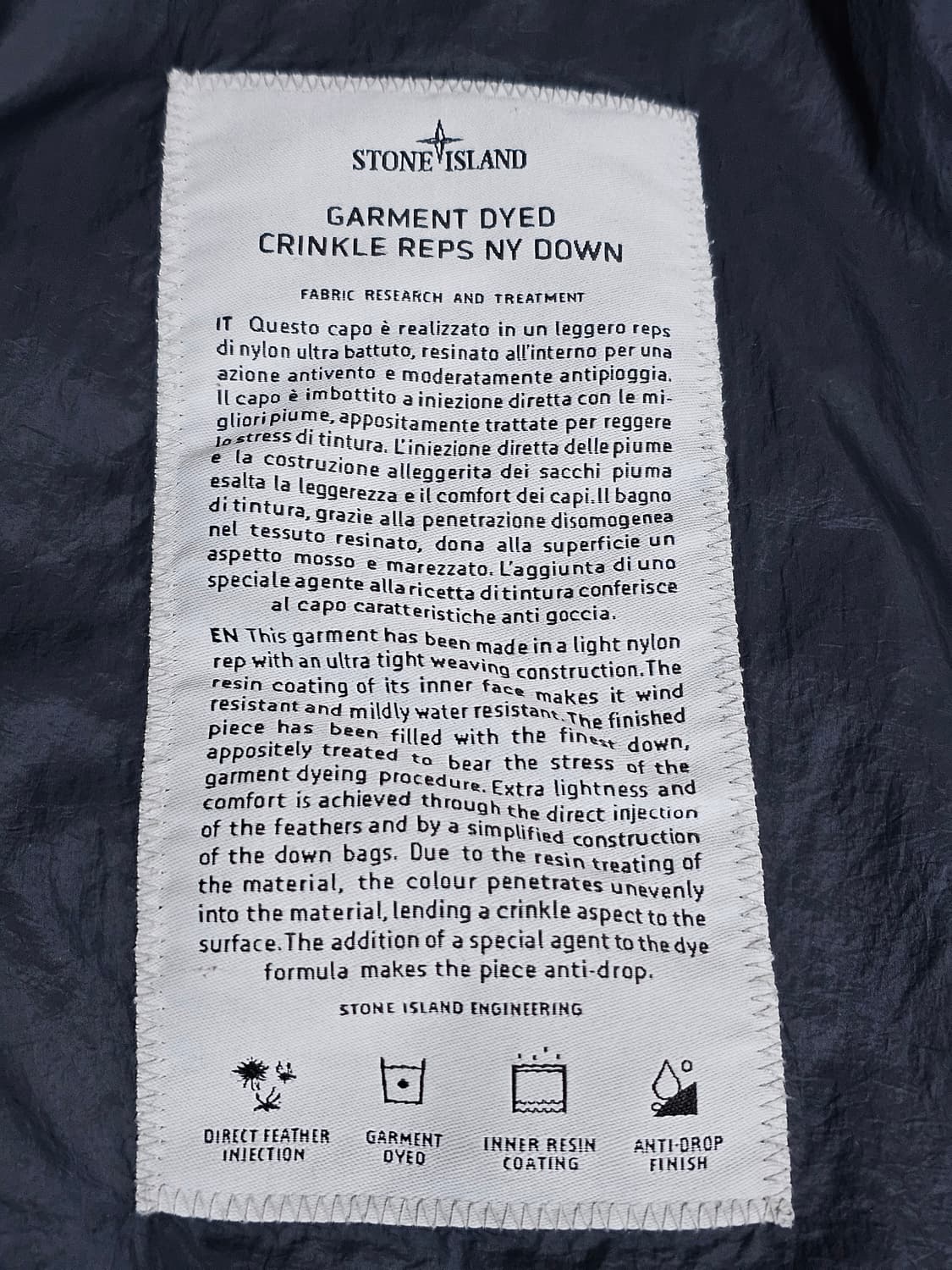 스톤아일랜드 크링클랩스 패딩조끼 상품이미지5