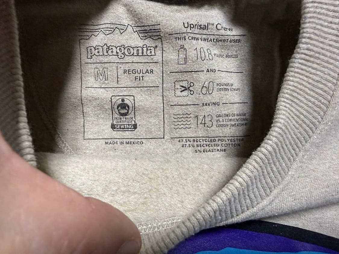 파타고니아 맨투맨 티셔츠 남성용 100사이즈 상품이미지5
