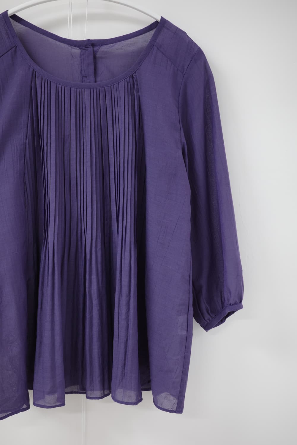 Purple pintuck blouse 상품이미지5