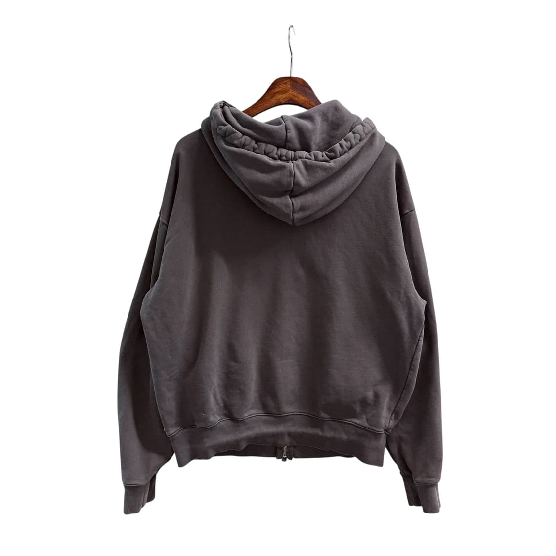 유희 딥그레이 리본 후드집업 상품이미지4