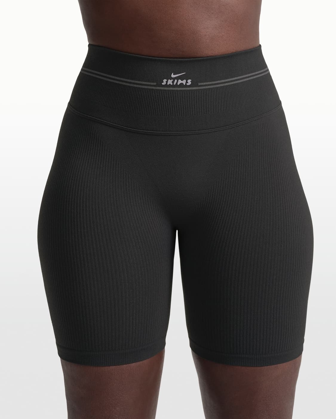 (W) 나이키스킴스 골지 심리스 5인치 쇼츠 NSKM 옵시디언 NSKM 상품이미지1