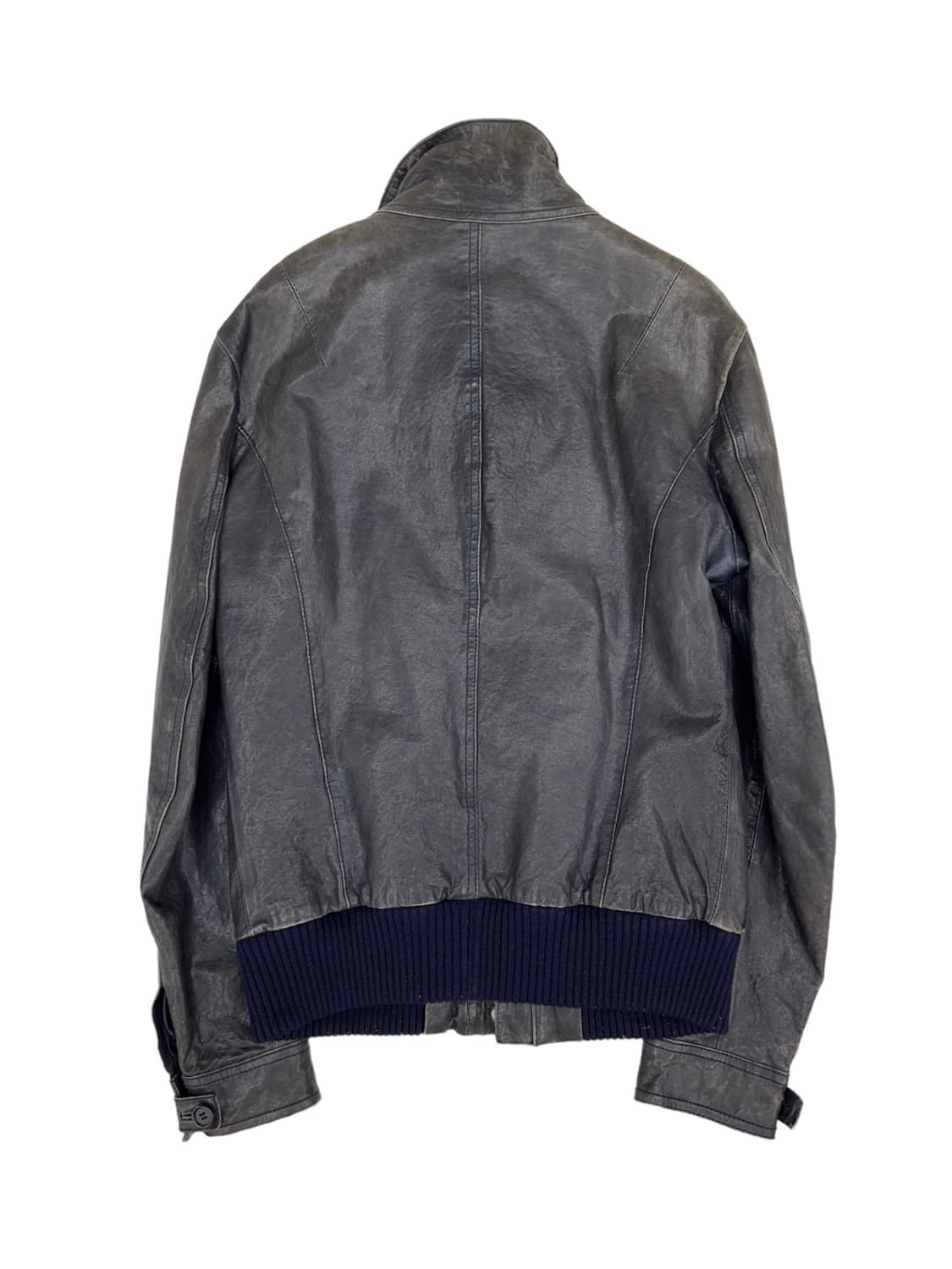  WOOYOUNGMI NECK ZIP LEATHER JACKET 상품이미지5