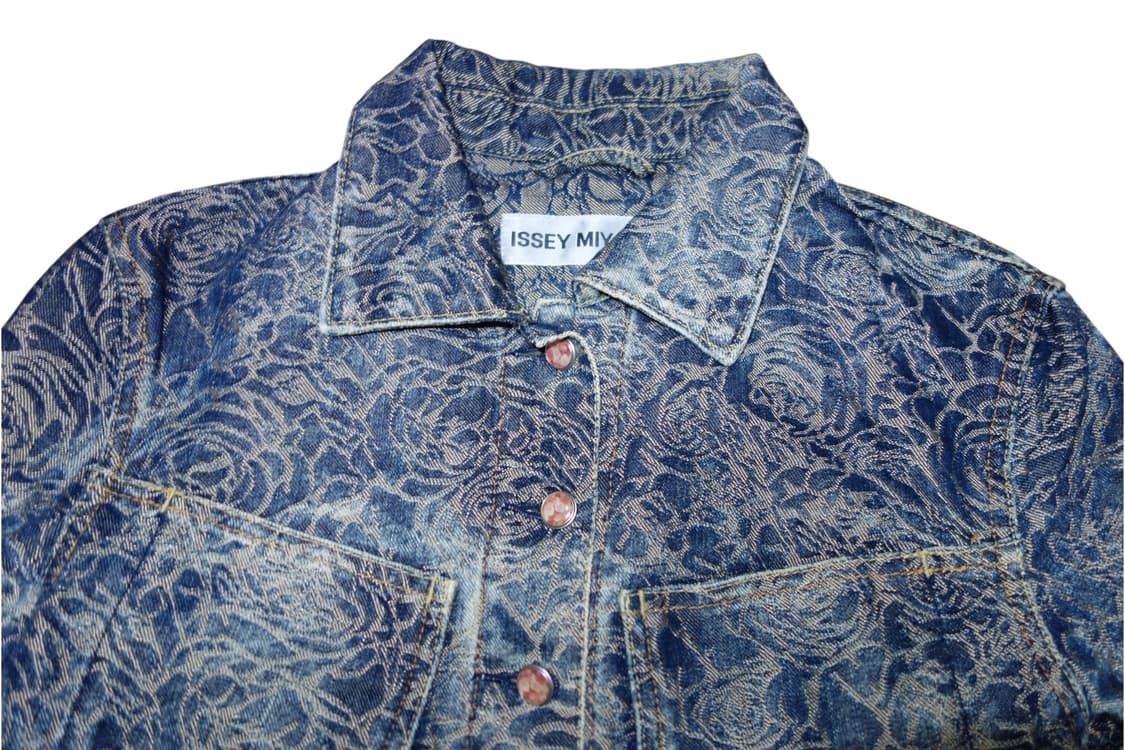 •이세이미야케 S/S2007 자카드 워븐 ‘Roses’데님 자켓 상품이미지5