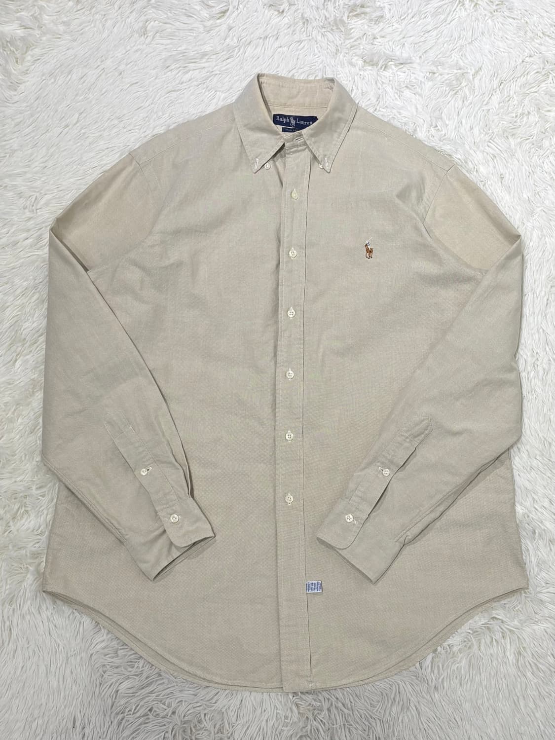 폴로랄프로렌 90‘s Japan 멀티포니 샌드베이지 셔츠 상품이미지3