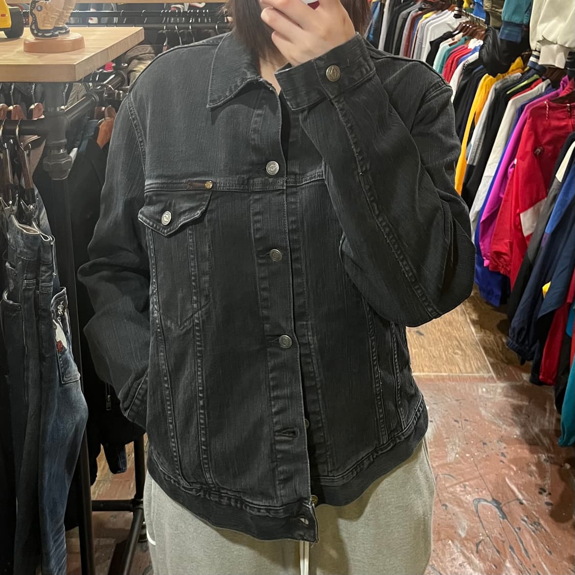 [HI] 데님 자켓 블랙 상품이미지1