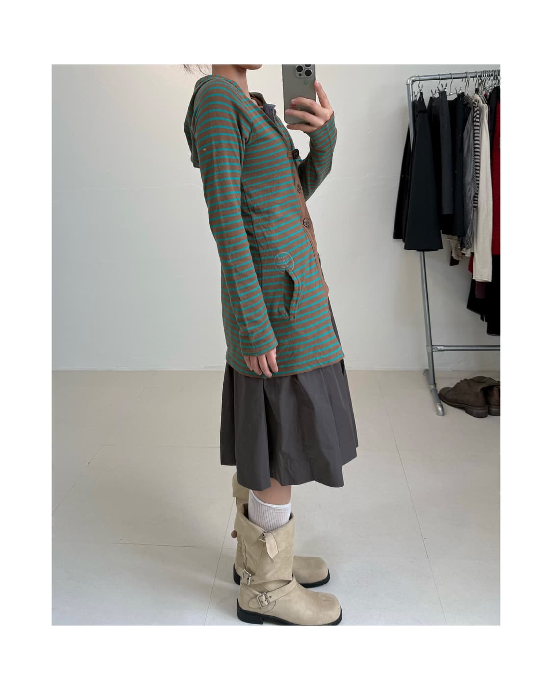 빈티지 후디 가디건 상품이미지2