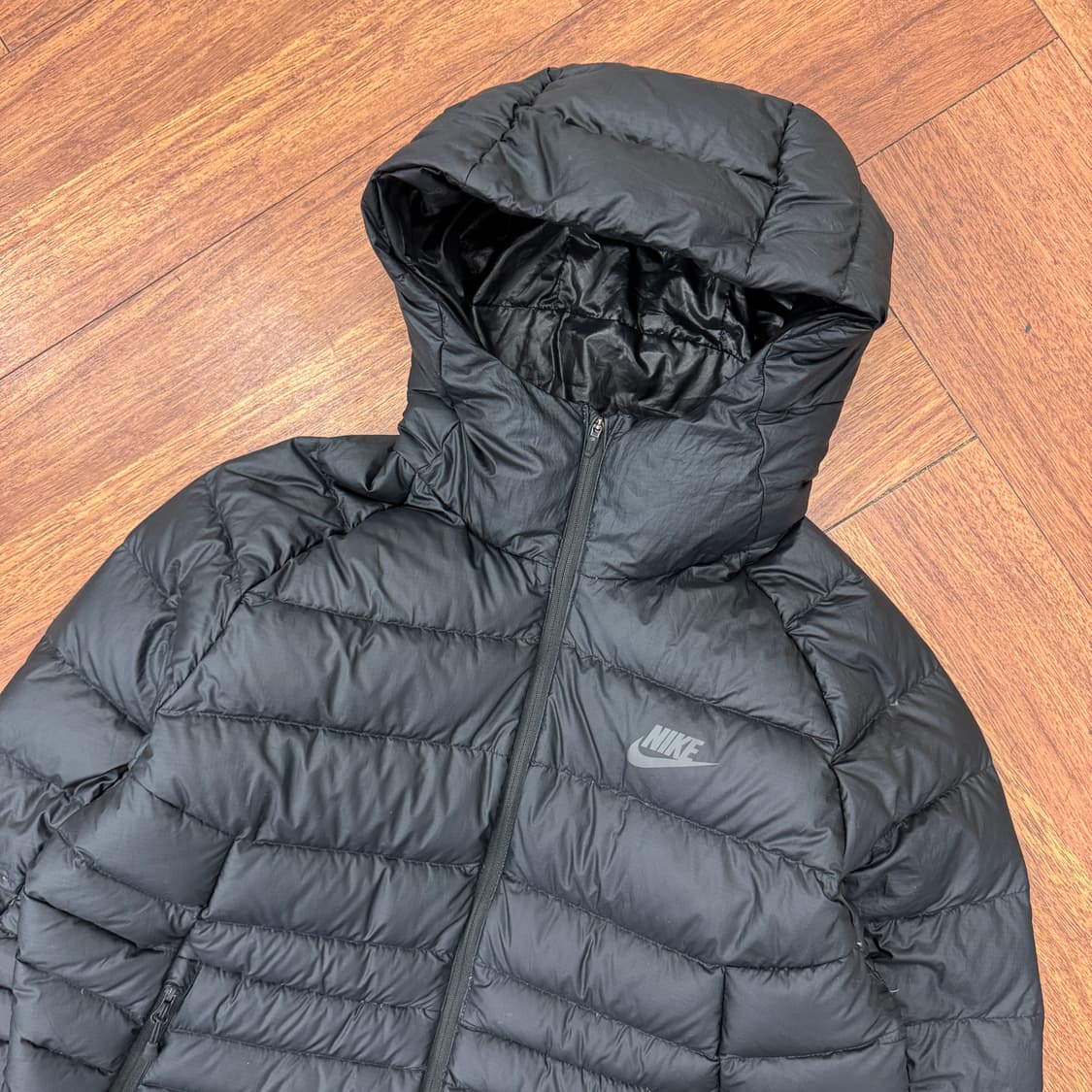 M(95~100) 나이키 NSW 블랙 다운필 경량 패딩 자켓  상품이미지5