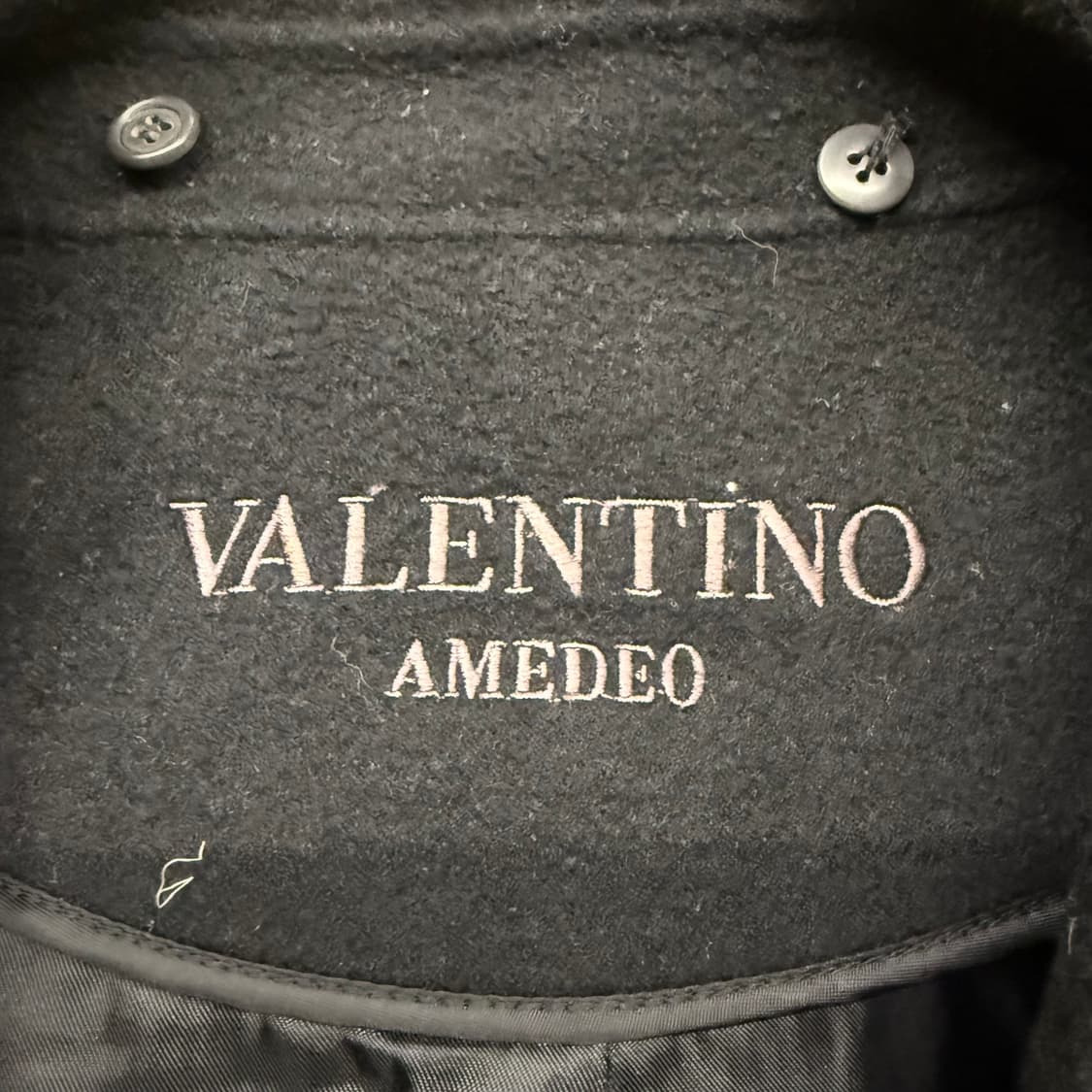 [정품/105] 발렌티노 블랙 울 코트 b8 상품이미지6