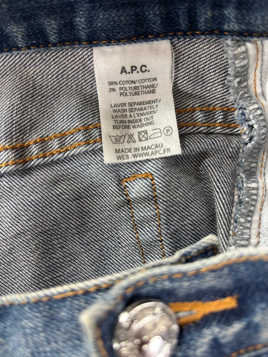 아페쎄 A.P.C. 쁘띠 뉴스탠다드 데님 30사이즈 상품이미지4