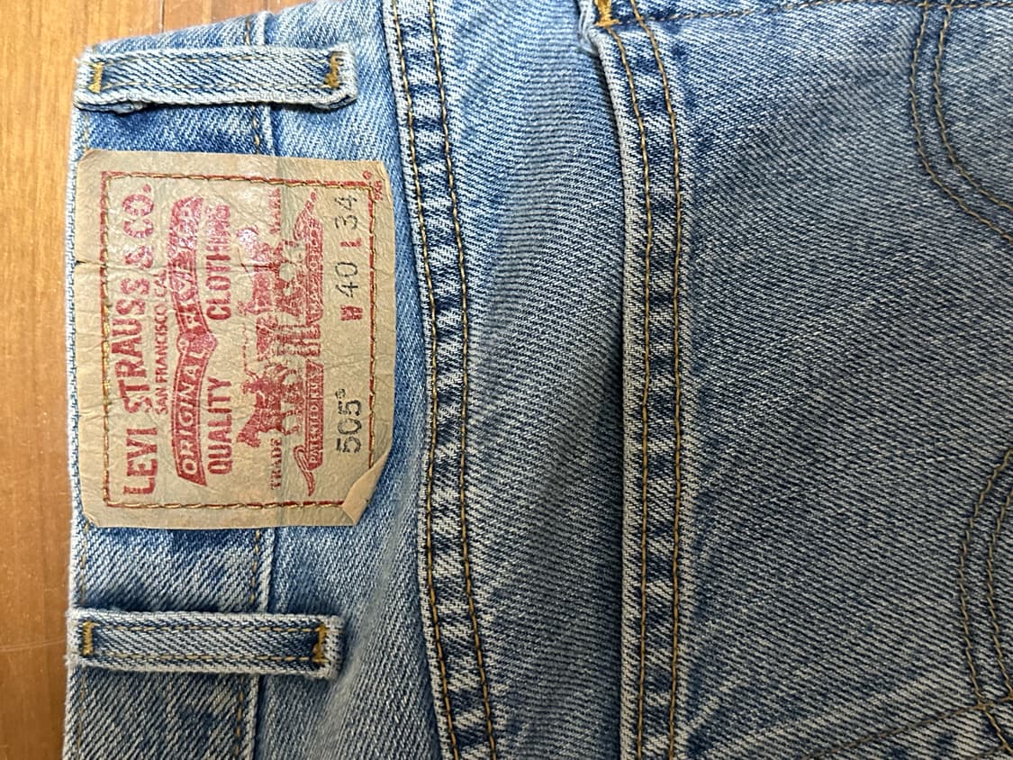 빈티지 리바이스 505 연청  상품이미지4