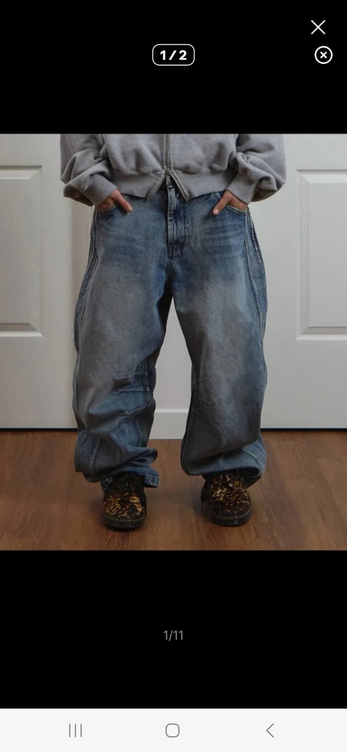 9999 아카이브 커브드데님 스카이블루 상품이미지1