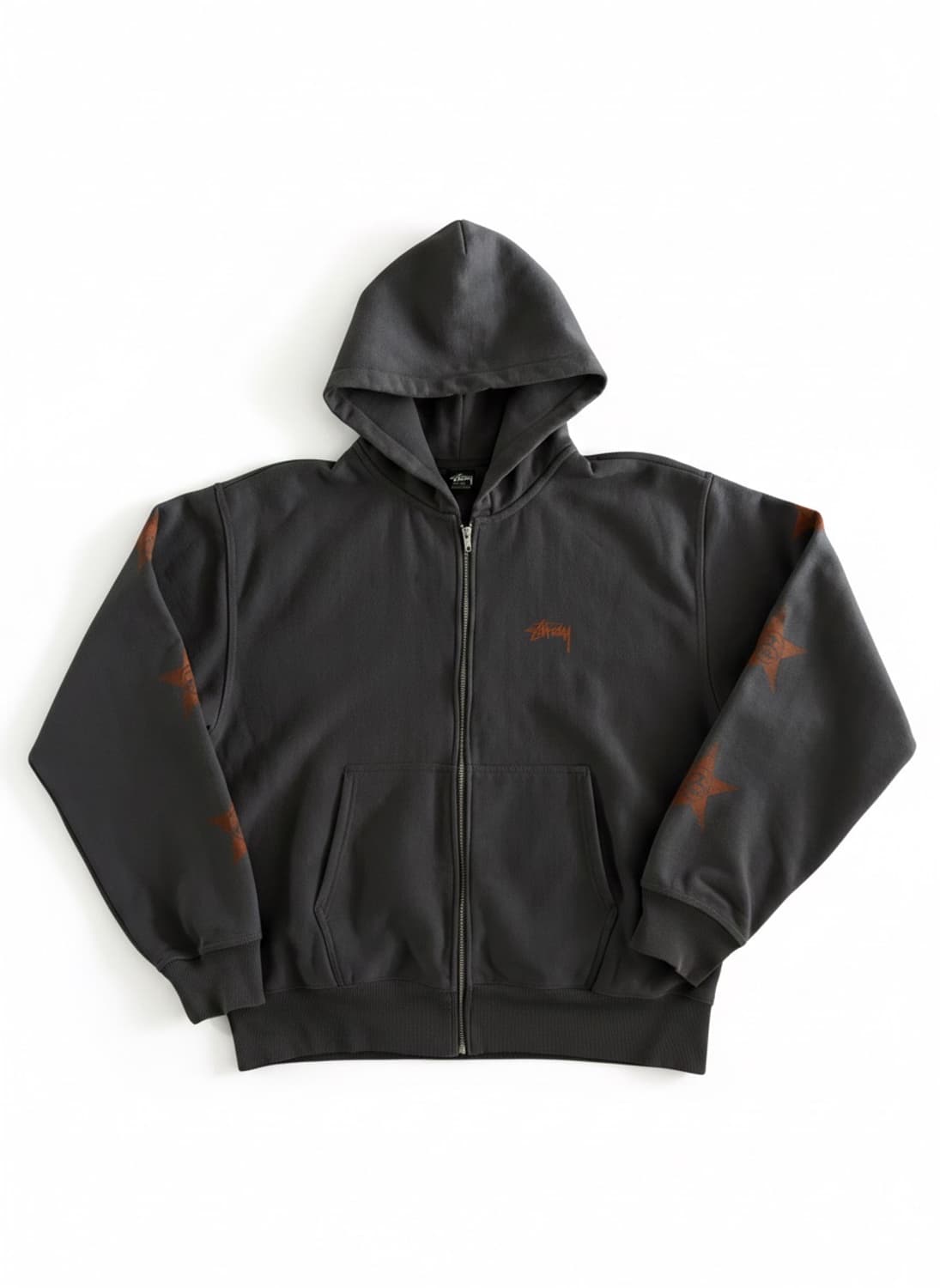 [XL] 스투시 스타 집 업 후디 퍼플 상품이미지1