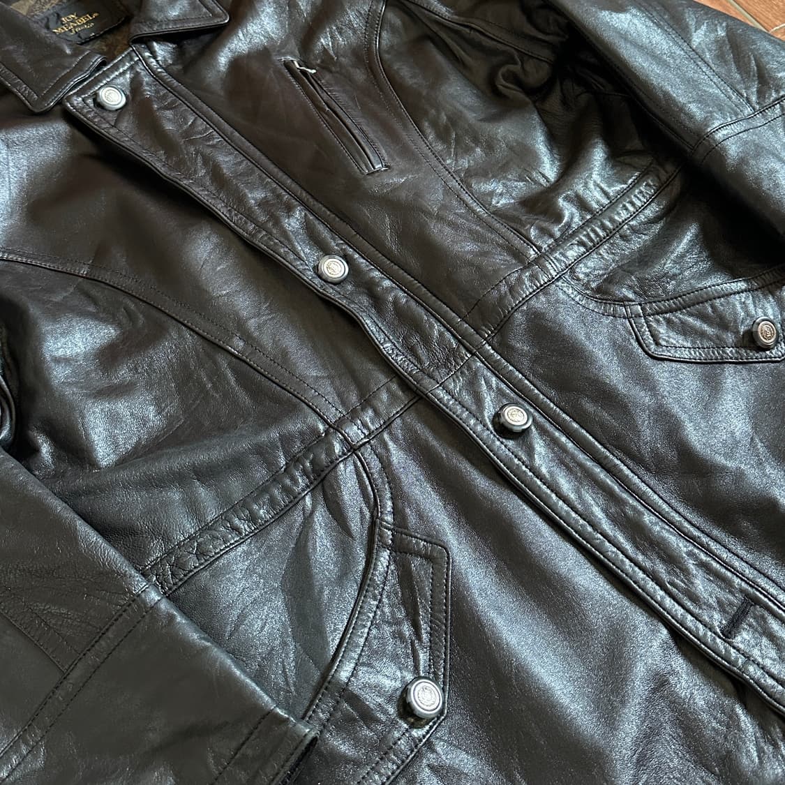 Joy meabel sheepskin leather coat jacket 상품이미지4