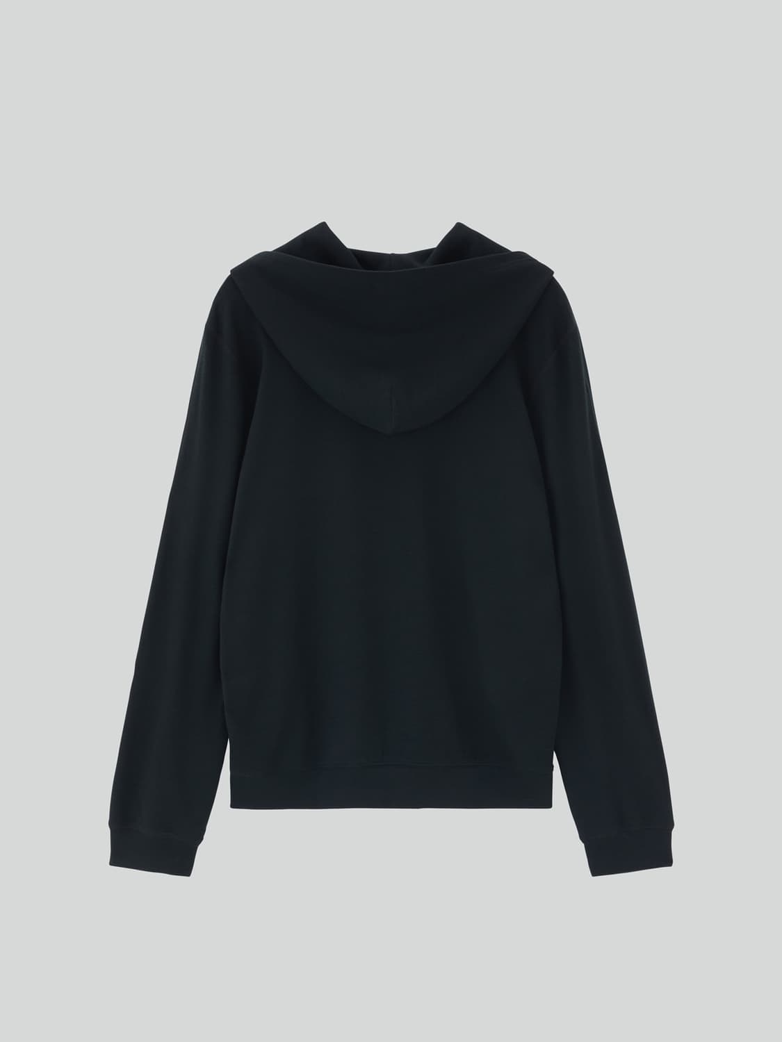 렉토 울 텐셀 집업 후드 블랙 상품이미지2